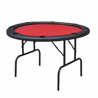 KBL-C1002 Round Poker Table with Folding Legs, gambling table, metal legs