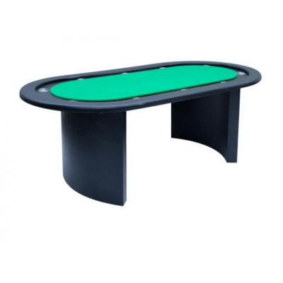 KBL-C1001 MDF Legs Poker Table for 10 person , wool cloth, green color, cup holder